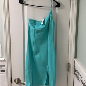 ONE SHOULDER MINI DRESS